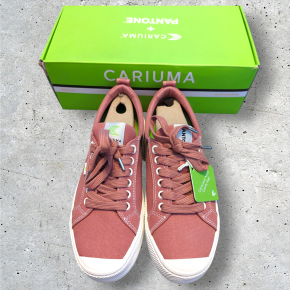 CARIUMA + Pantone Rose Low Profile Canvas Sneakers Tennis Shoes Women's 9.5 - Picture 5 of 10